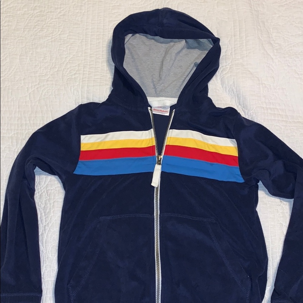 Boys terry swim/beach jacket sz 130cm / US sz8